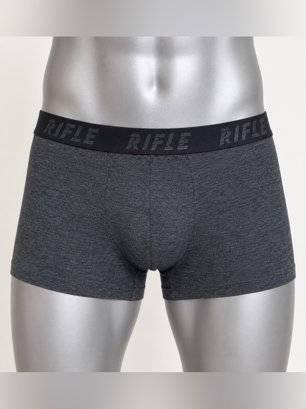 Rifle Men’s Gray Boxer Briefs Trunks Size XS Logo Waistband New